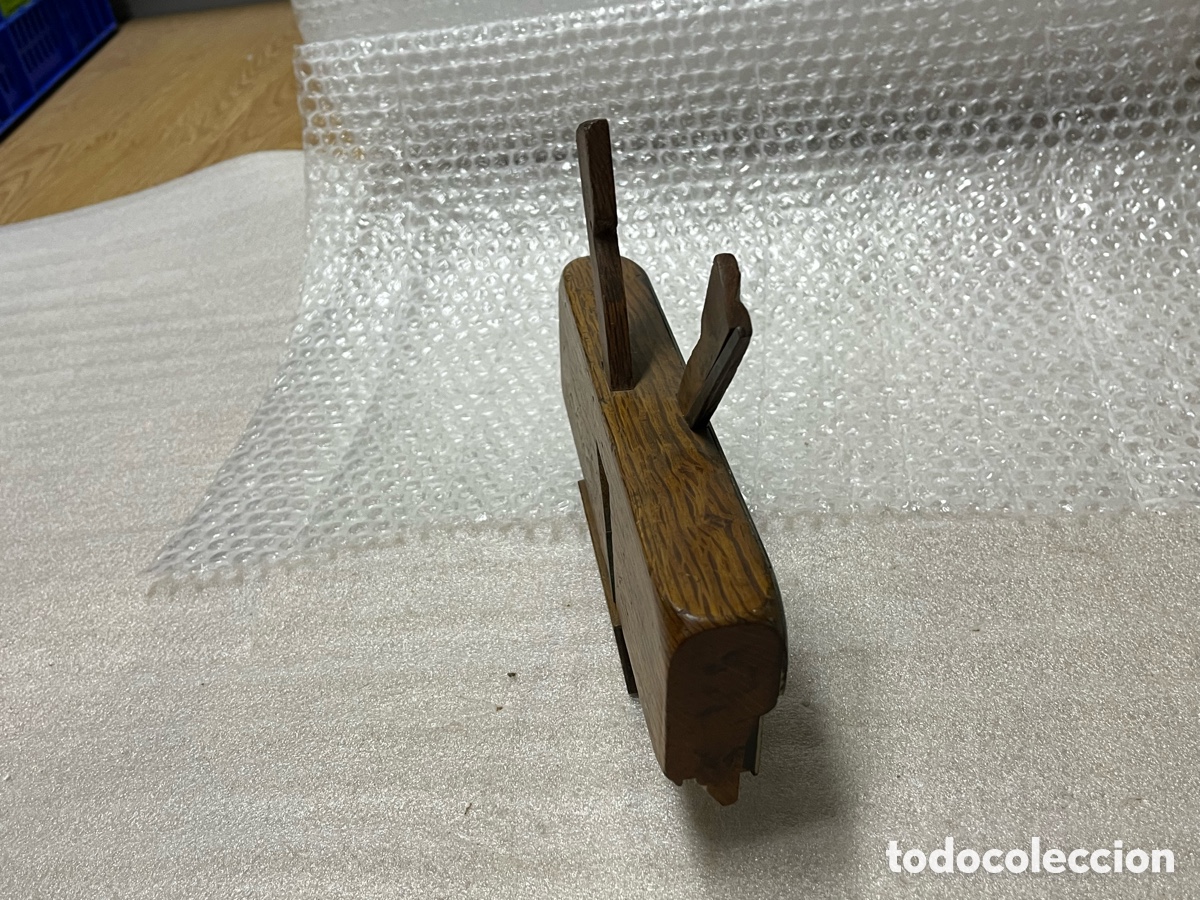 Antig&uuml;edades: Cepillo antiguo de molduras de doble cuchilla - Foto 6
