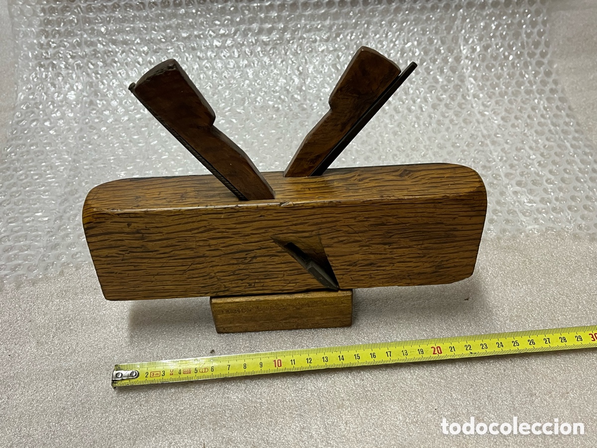 Antig&uuml;edades: Cepillo antiguo de molduras de doble cuchilla