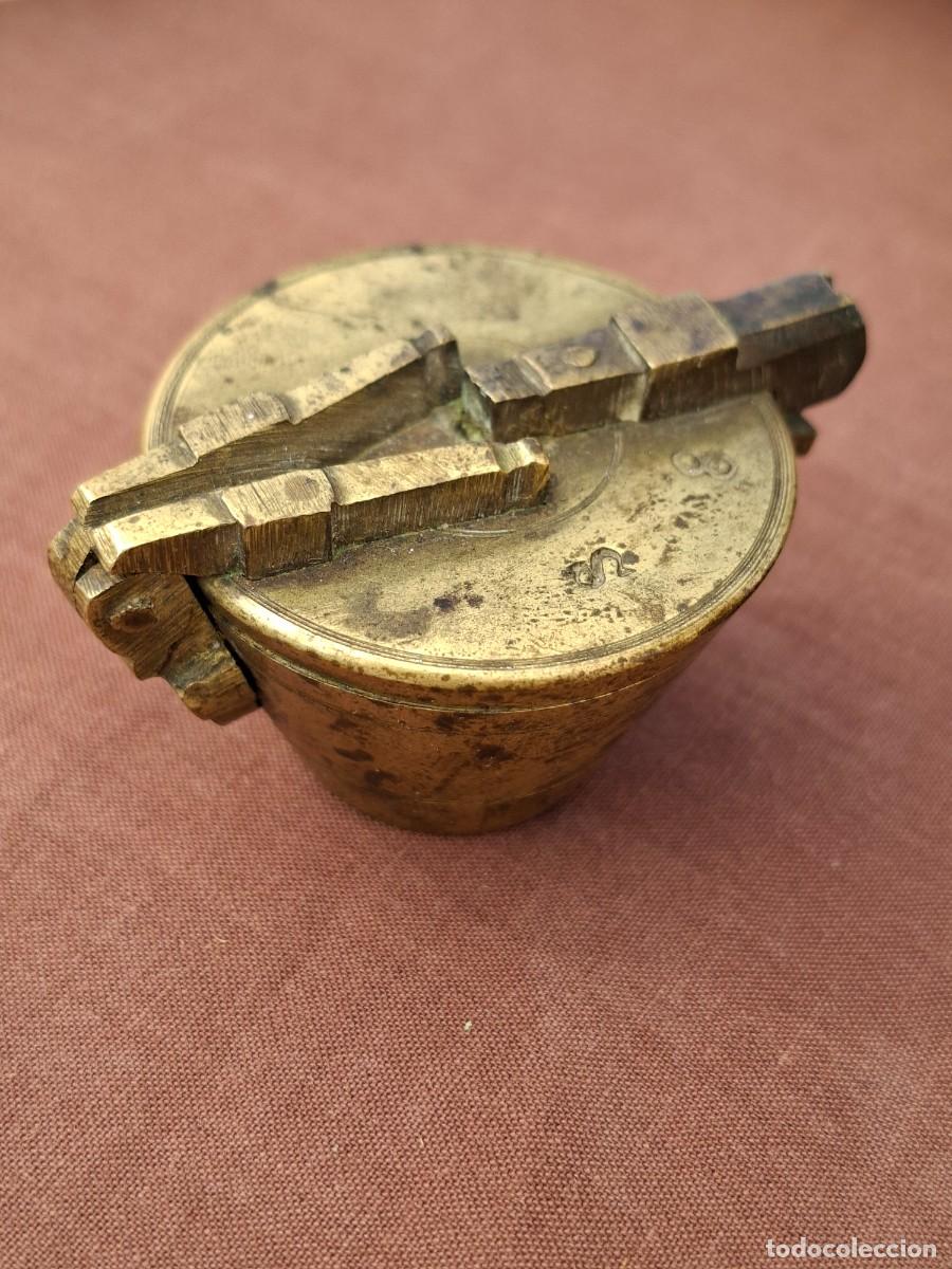 Antig&uuml;edades: ANTIGUO PONDERAL PESAS MEDIDA BRONCE