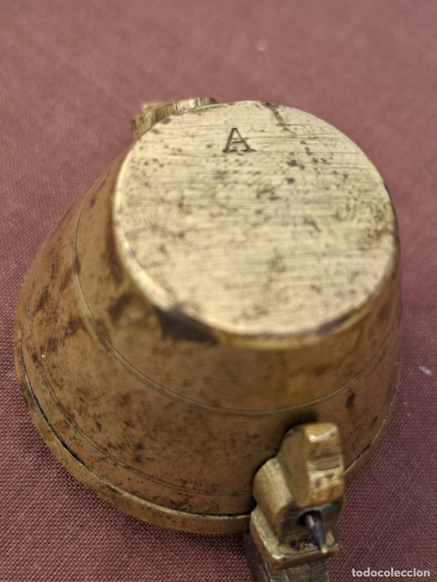 Antig&uuml;edades: ANTIGUO PONDERAL PESAS MEDIDA BRONCE - Foto 4