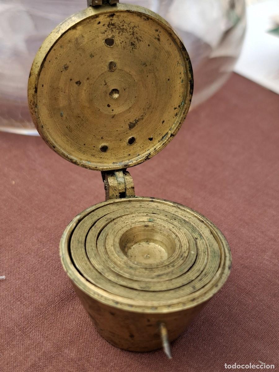 Antig&uuml;edades: ANTIGUO PONDERAL PESAS MEDIDA BRONCE - Foto 6