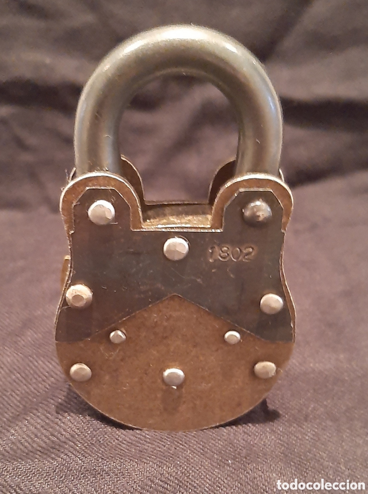 Antig&uuml;edades: Antiguo y robusto candado Wattand Madeen Lock - Foto 7