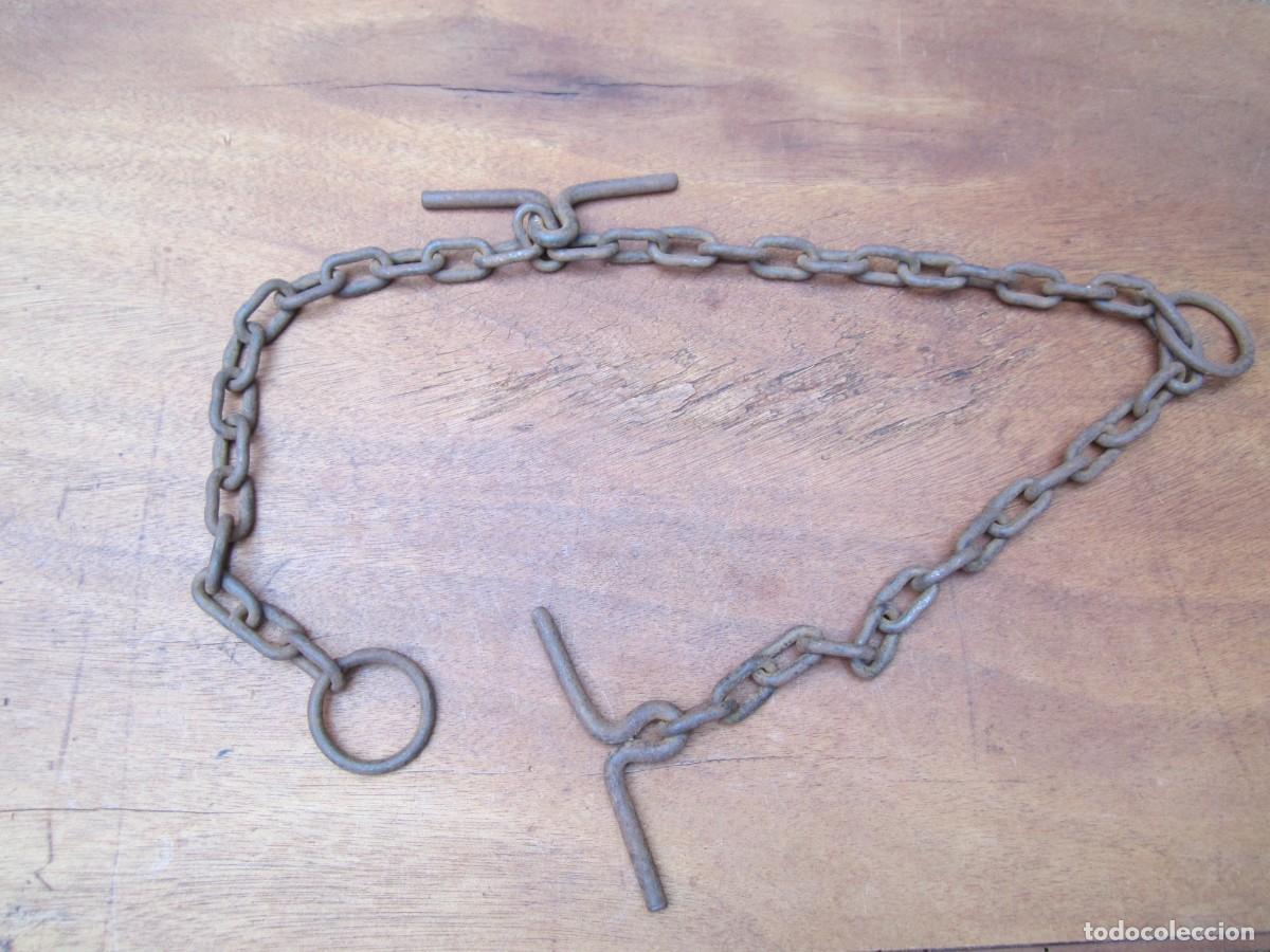 Antig&uuml;edades: Cadena antigua de hierro, 80 cm. - Foto 1