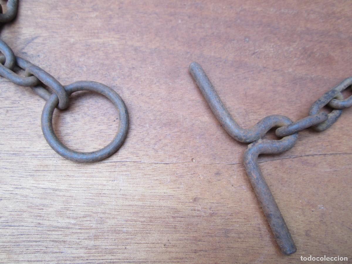 Antig&uuml;edades: Cadena antigua de hierro, 80 cm. - Foto 2