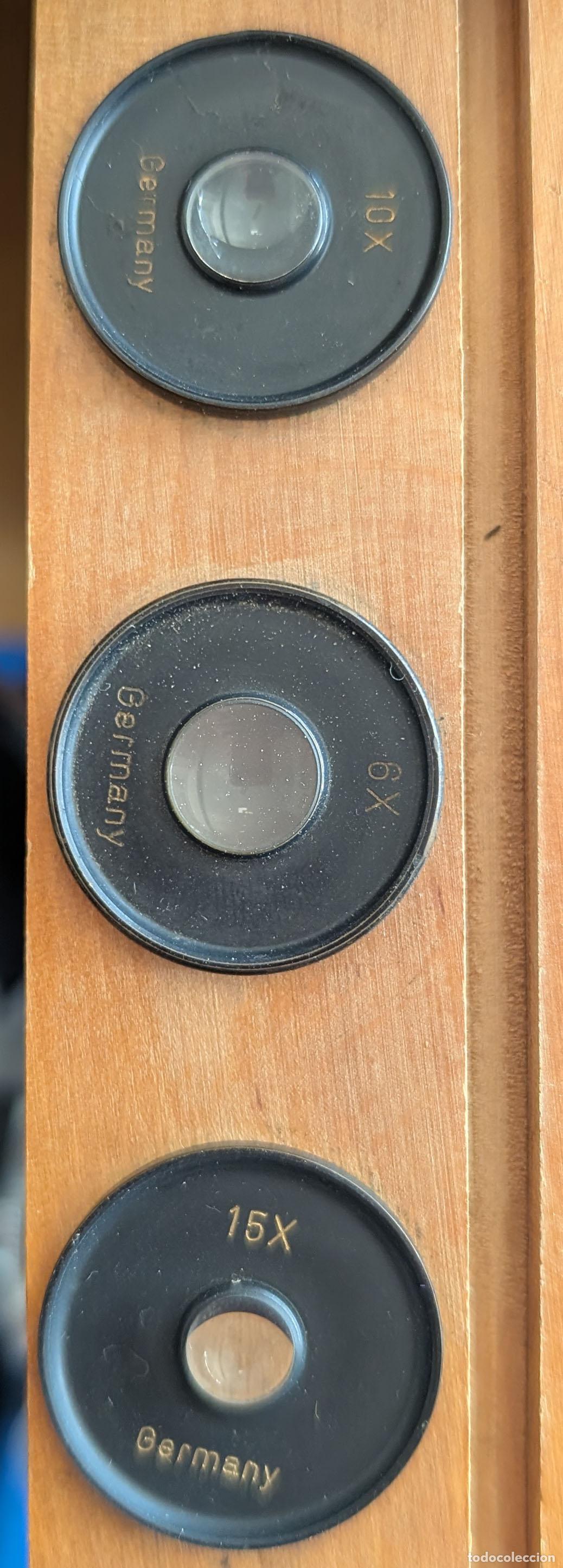 Antig&uuml;edades: Antiguo microscopio alem&aacute;n P.Waechter Wetzlar - Foto 7
