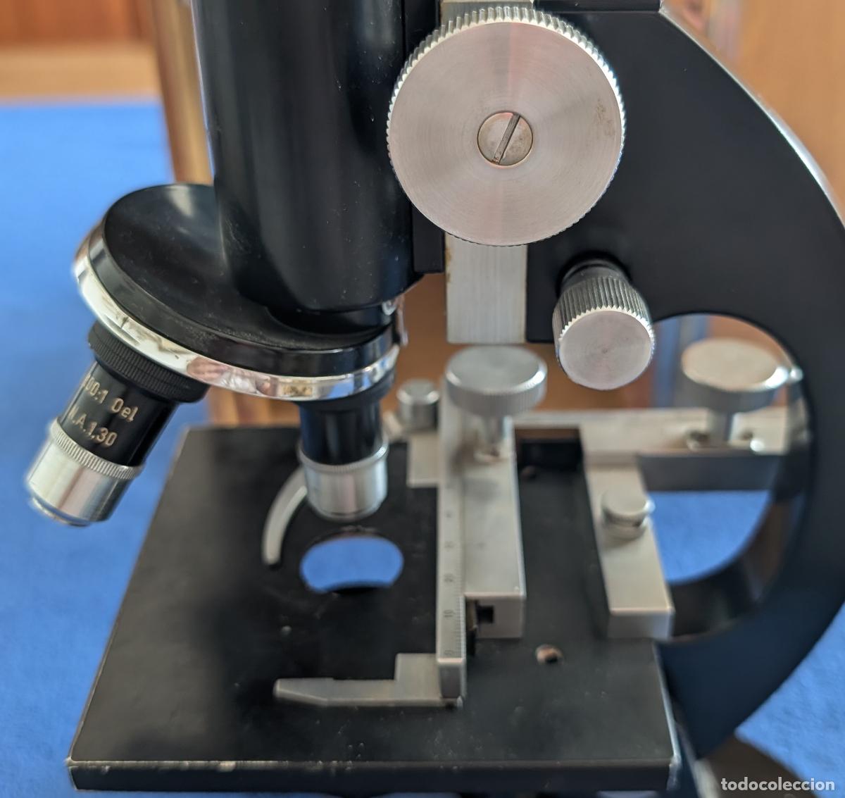 Antig&uuml;edades: Antiguo microscopio alem&aacute;n P.Waechter Wetzlar - Foto 8