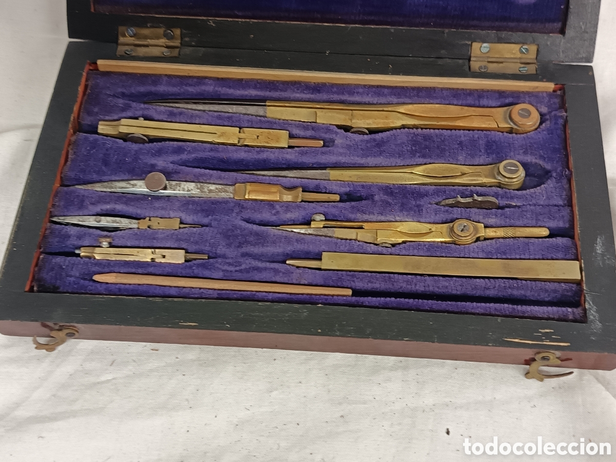 Antig&uuml;edades: JUEGO DE COMPAS SIGLO XIX - Foto 2