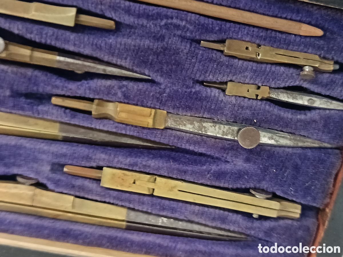 Antig&uuml;edades: JUEGO DE COMPAS SIGLO XIX - Foto 8