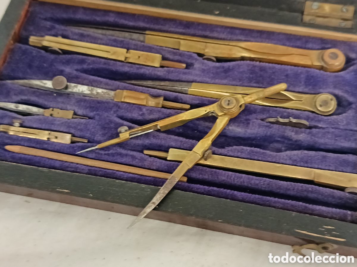 Antig&uuml;edades: JUEGO DE COMPAS SIGLO XIX - Foto 9