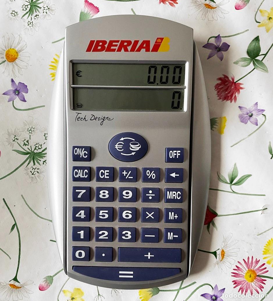 Antig&uuml;edades: CALCULADORA CONVERSOR EURO / PESETAS IBERIA L&Iacute;NEAS A&Eacute;REAS
