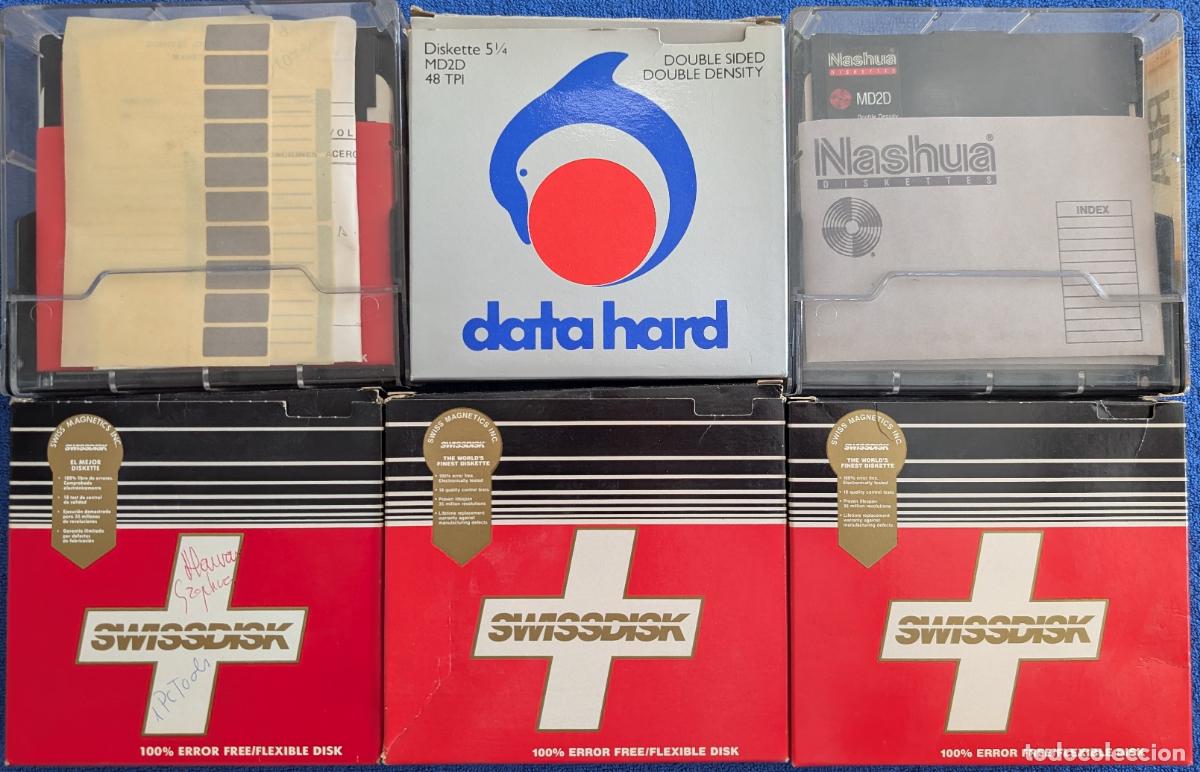Antiques: Lote de 57 Floppy Disks de 5.25 pulgadas &iexcl;20 de ellos aun sin usar!