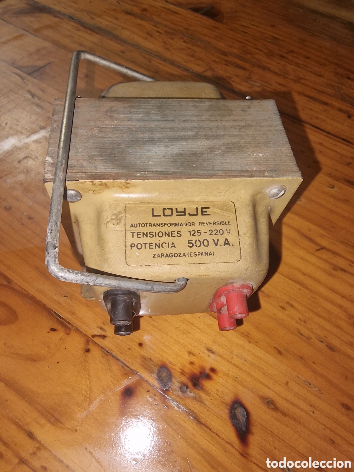 Antiguidades: Antiguo transformador reversible de luz,marca loyje, potencia 500 v.a