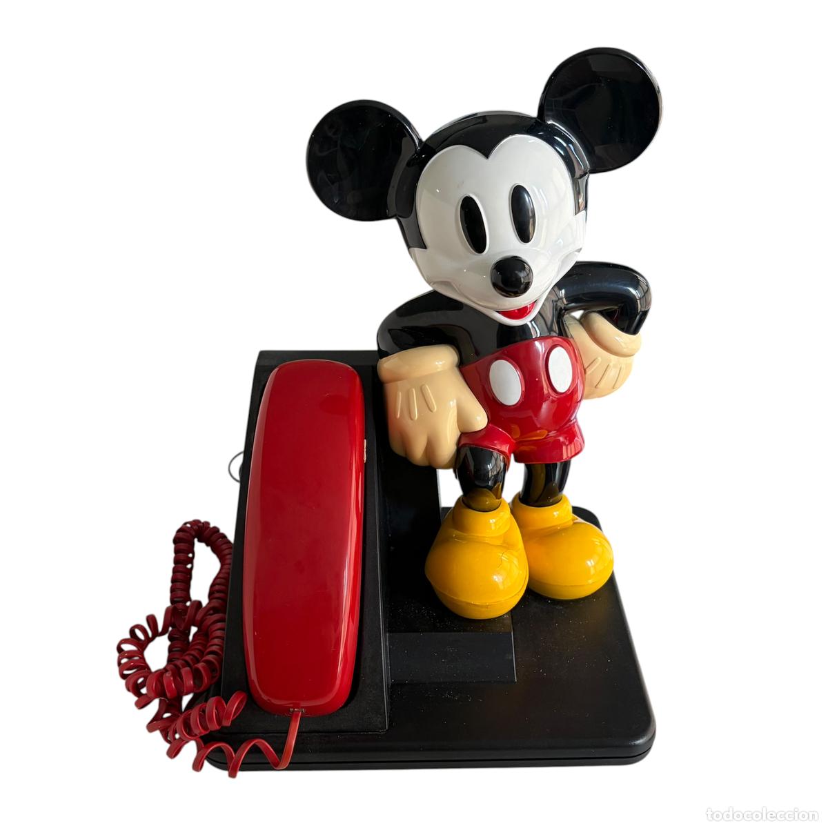 Telefones: tel&eacute;fono de mesa mickey mouse disney vintage a&ntilde;os 80 90 sobremesa