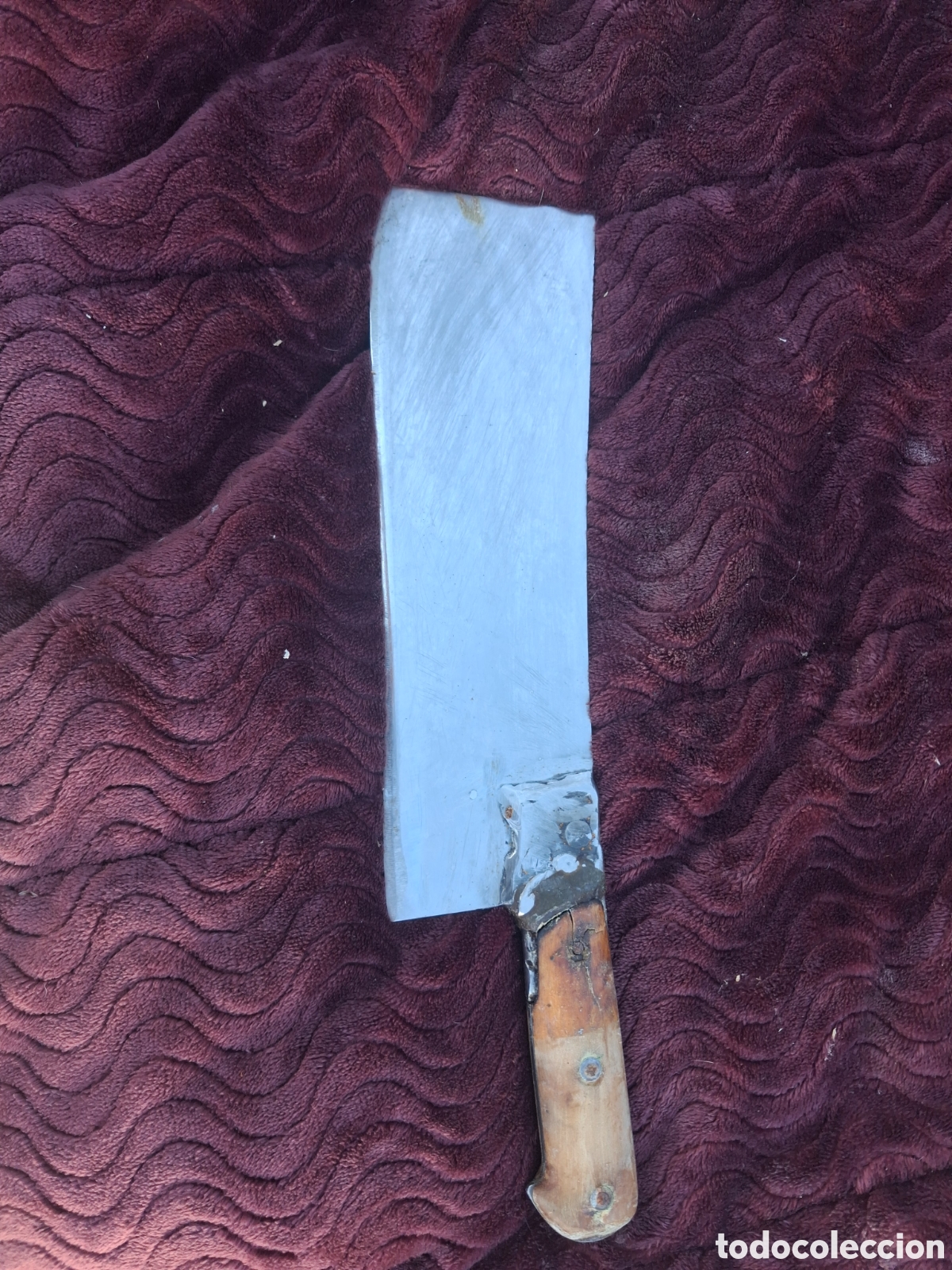 Antig&uuml;edades: GRAN CUCHILLO CARNICERO - Foto 2