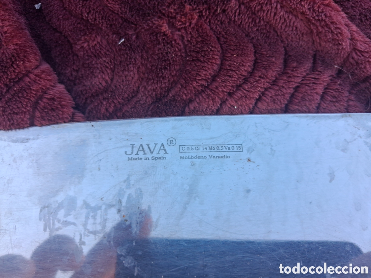 Antig&uuml;edades: ESPECTACULAR HERRAMIENTA DE CARNICERO JAVA - Foto 2