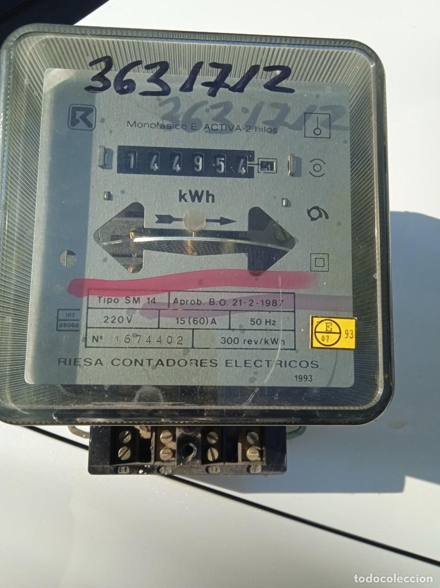 Antiquit&auml;ten: **RIESA 1993** CONTADOR ELECTRICO MONOFASICO