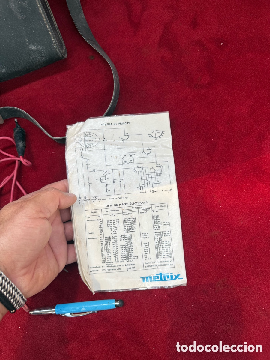Antig&uuml;edades: Antiguo aparato Amperimetrico marca Metrix - Foto 10