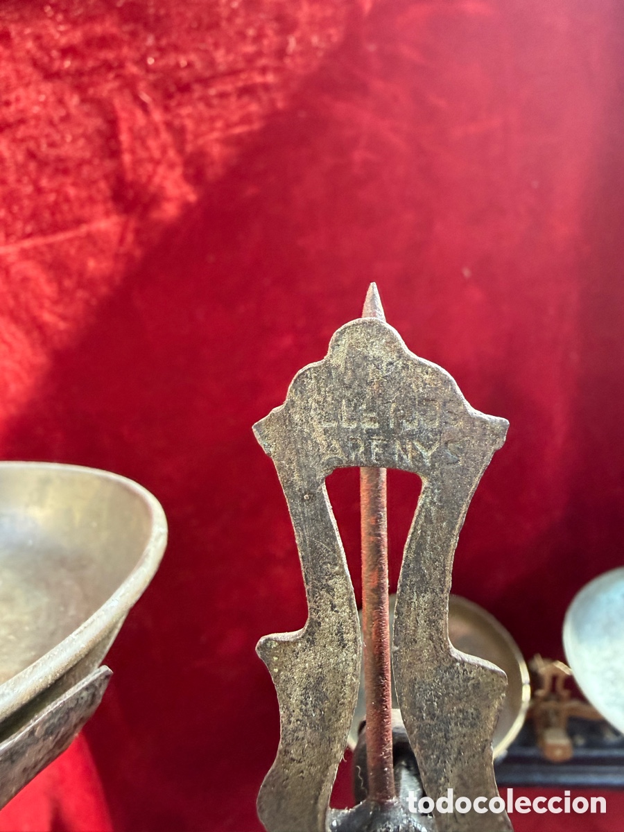Antig&uuml;edades: Lote de dos antiguas basculas de 2 y de 5 kg! - Foto 5