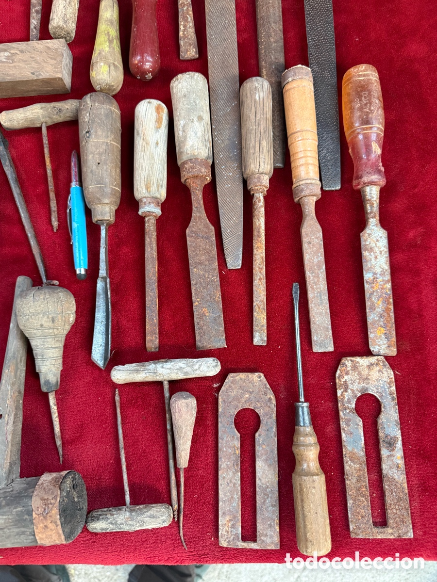 Antig&uuml;edades: Gran lote de herramientas antiguas de Carpinteria! - Foto 4