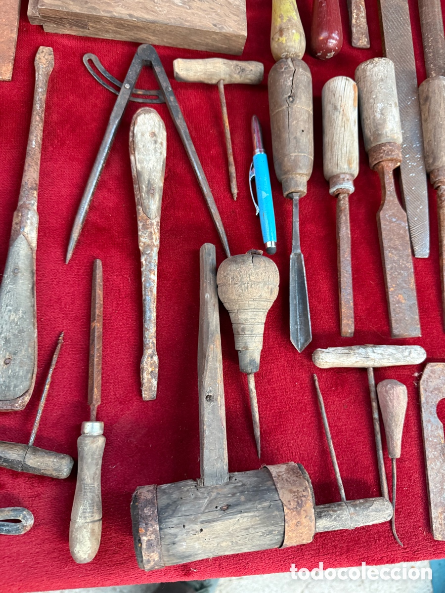 Antig&uuml;edades: Gran lote de herramientas antiguas de Carpinteria! - Foto 5