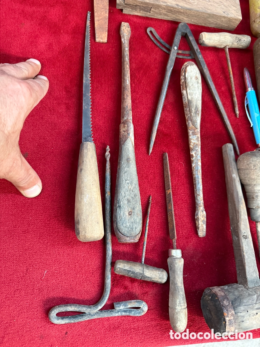 Antig&uuml;edades: Gran lote de herramientas antiguas de Carpinteria! - Foto 6