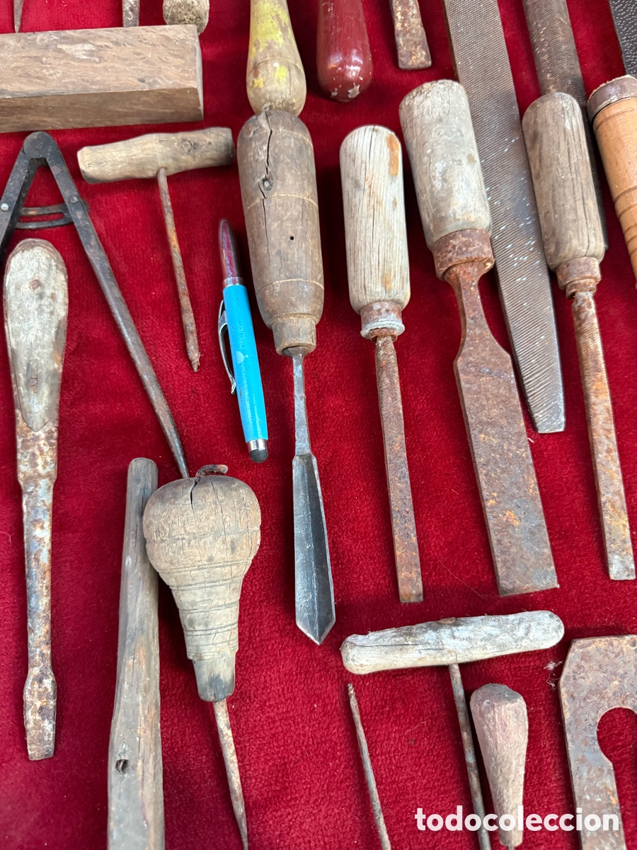 Antig&uuml;edades: Gran lote de herramientas antiguas de Carpinteria! - Foto 7