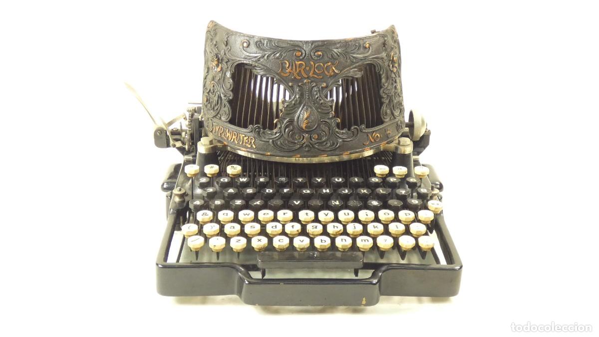 Antig&uuml;edades: Maquina de escribir BAR-LOCK N&ordm;4 A&Ntilde;O 1895 Typewriter Schreibmaschine