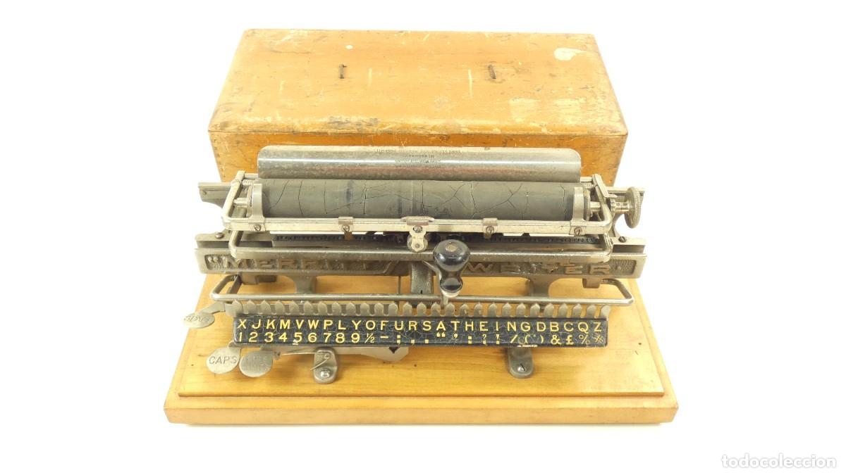 Antig&uuml;edades: Maquina de escribir MERRITT A&Ntilde;O 1890 Typewriter Schreibmaschine