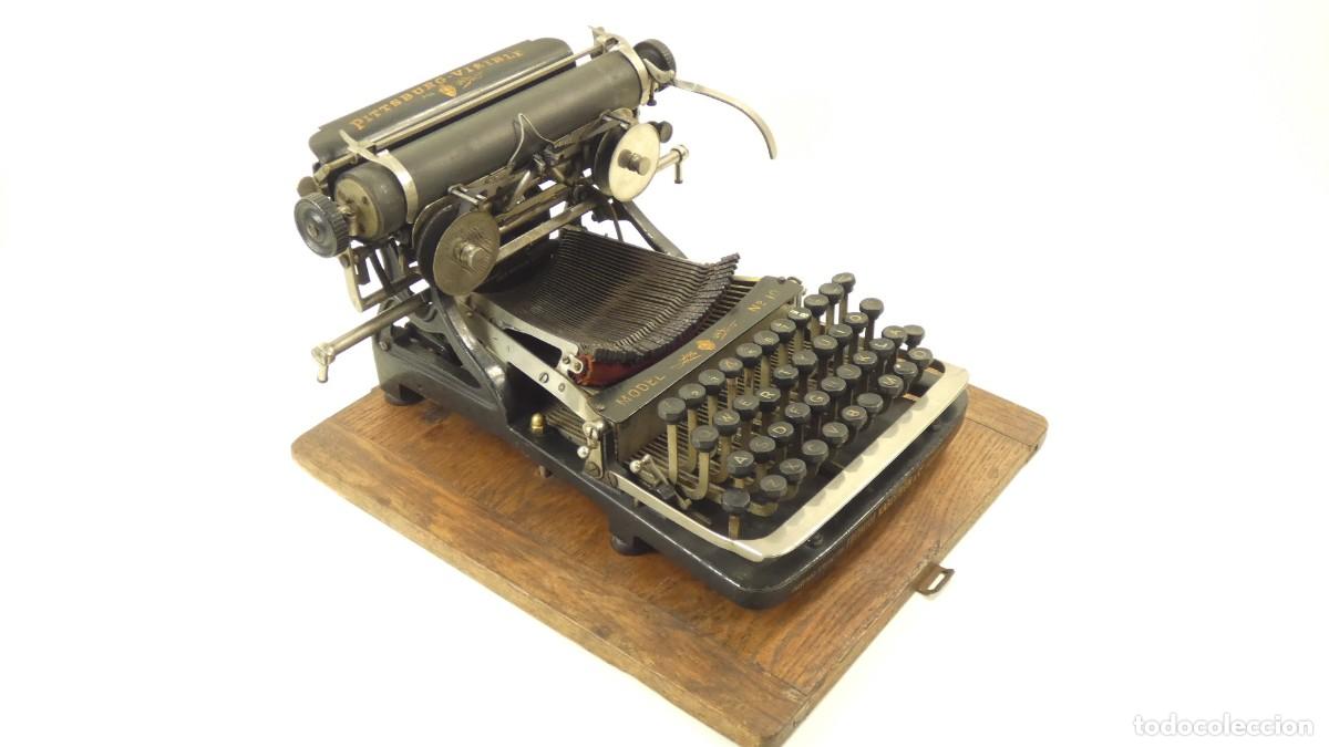 Antig&uuml;edades: Maquina de escribir PITTSBURG VISIBLE N&ordm;10 A&Ntilde;O 1899 Typewriter Schreibmaschine