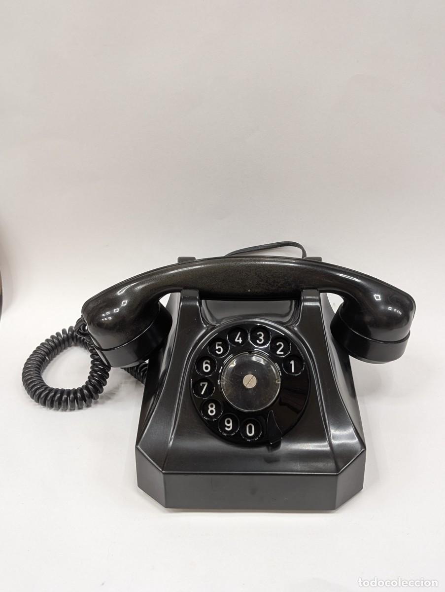 Tel&eacute;fonos: TELEFONO DE BAQUELITA NEGRO - Foto 2