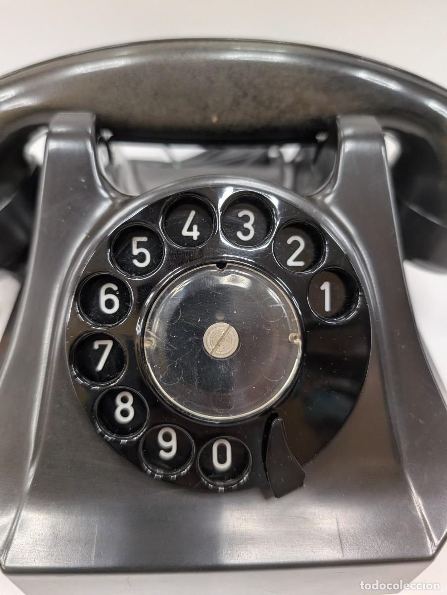 Tel&eacute;fonos: TELEFONO DE BAQUELITA NEGRO - Foto 3