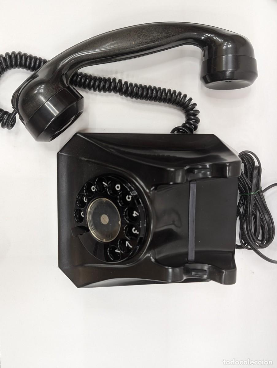 Tel&eacute;fonos: TELEFONO DE BAQUELITA NEGRO - Foto 4