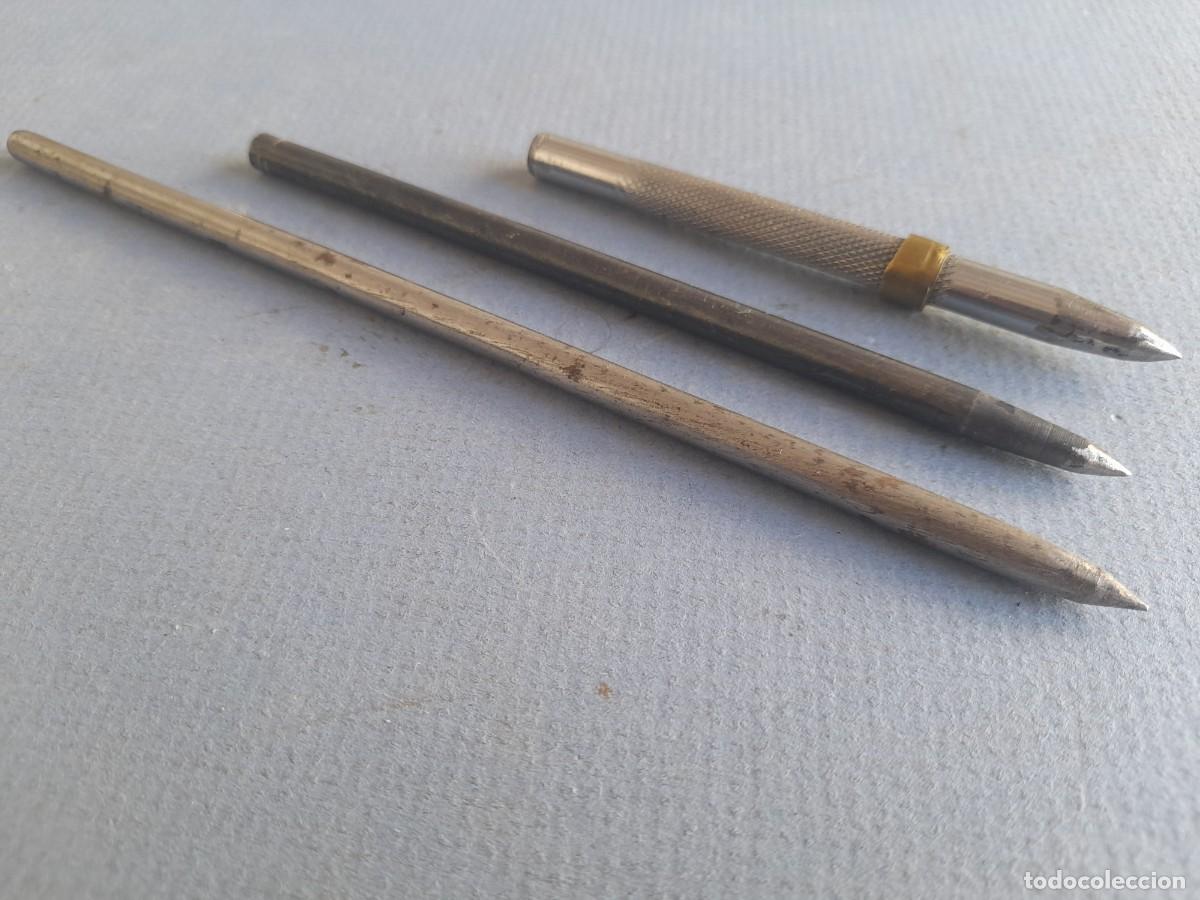 Antig&uuml;edades: 3 punzones de acero, 9 a 17.5cm aprox - Foto 3