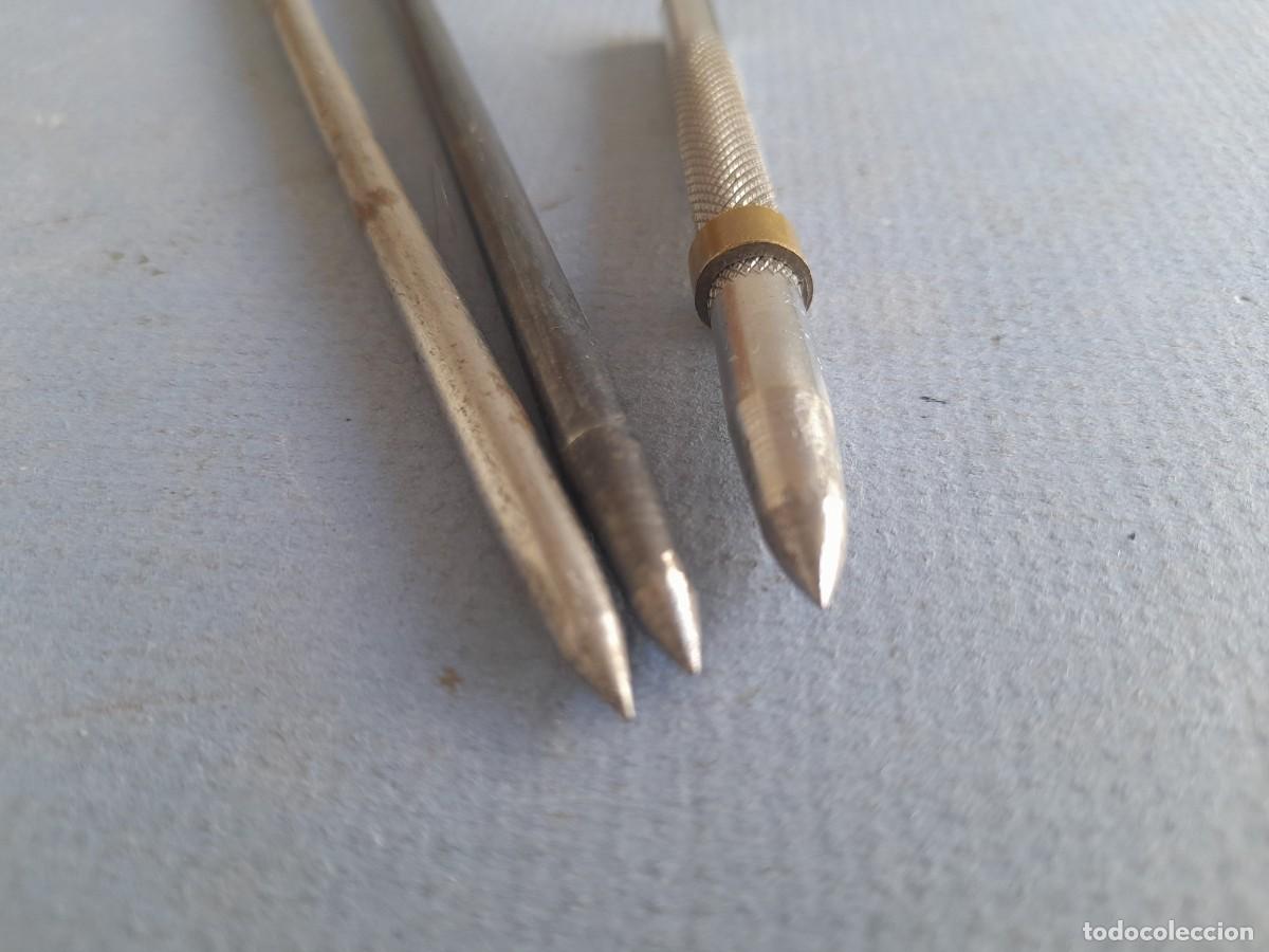 Antig&uuml;edades: 3 punzones de acero, 9 a 17.5cm aprox - Foto 4
