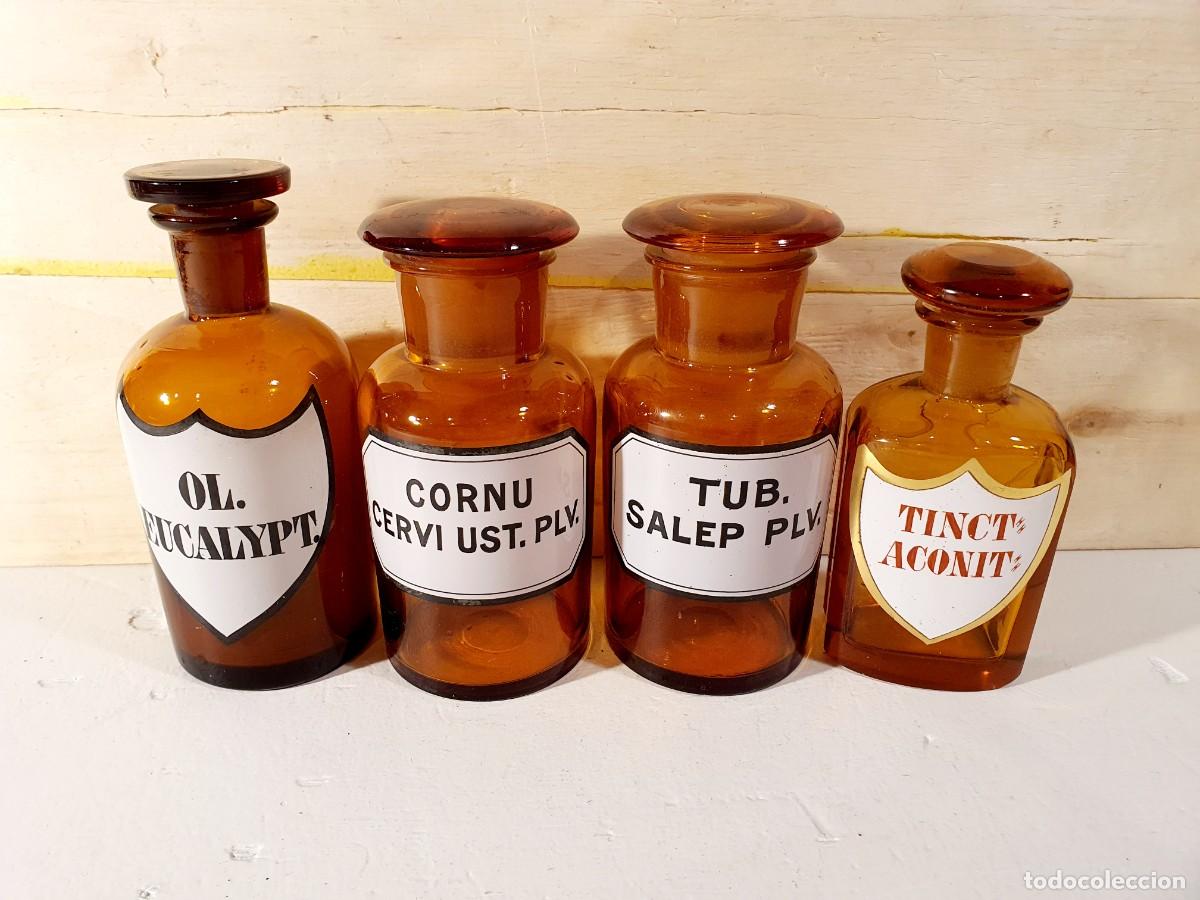 Antiques: Tarros de farmacia. A&ntilde;os 30.
