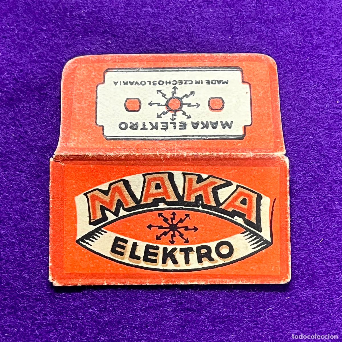 Antig&uuml;edades: FUNDA DE HOJA DE CUCHILLA DE AFEITAR. MAKA ELEKTRO .