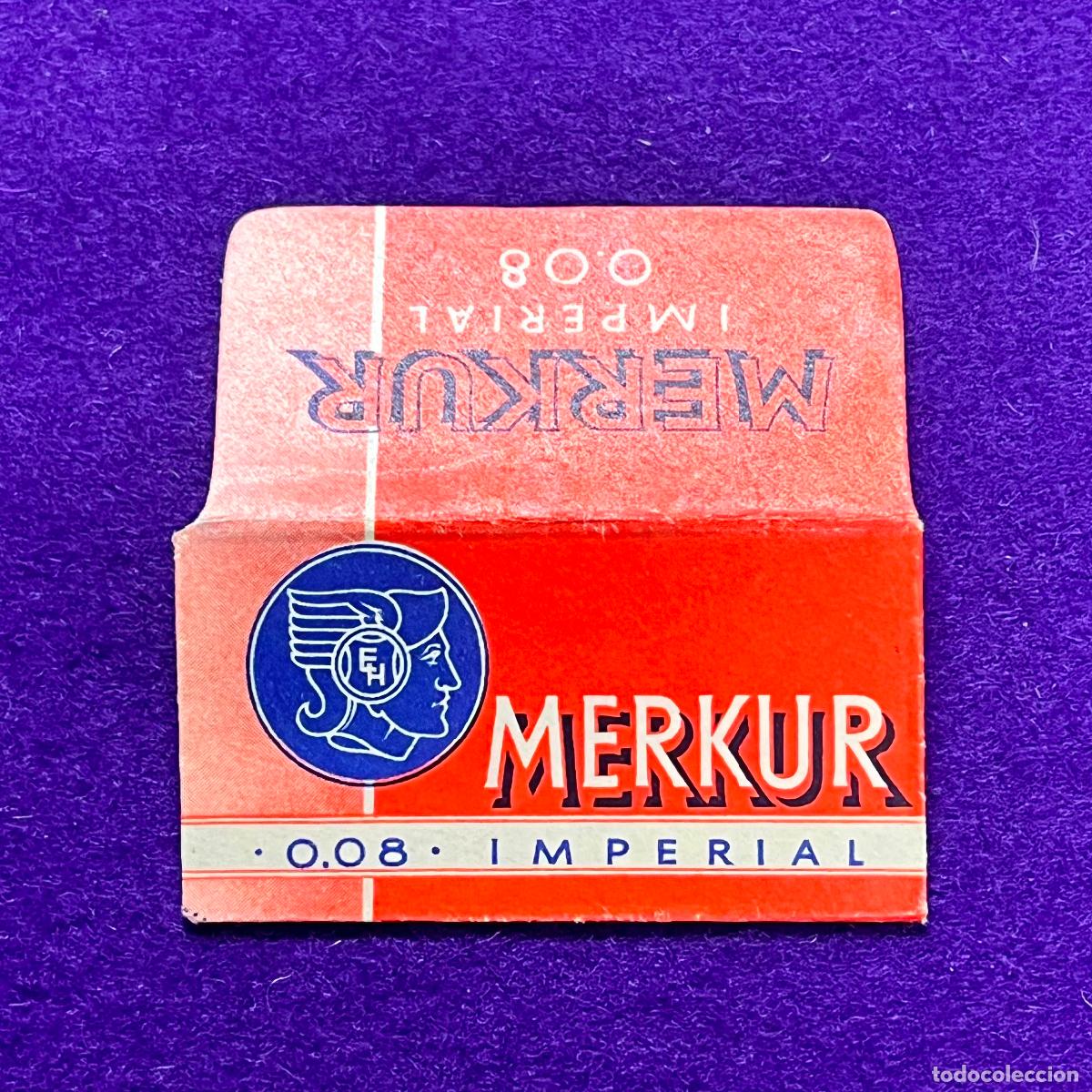 Antig&uuml;edades: FUNDA DE HOJA DE CUCHILLA DE AFEITAR. MERKUR .