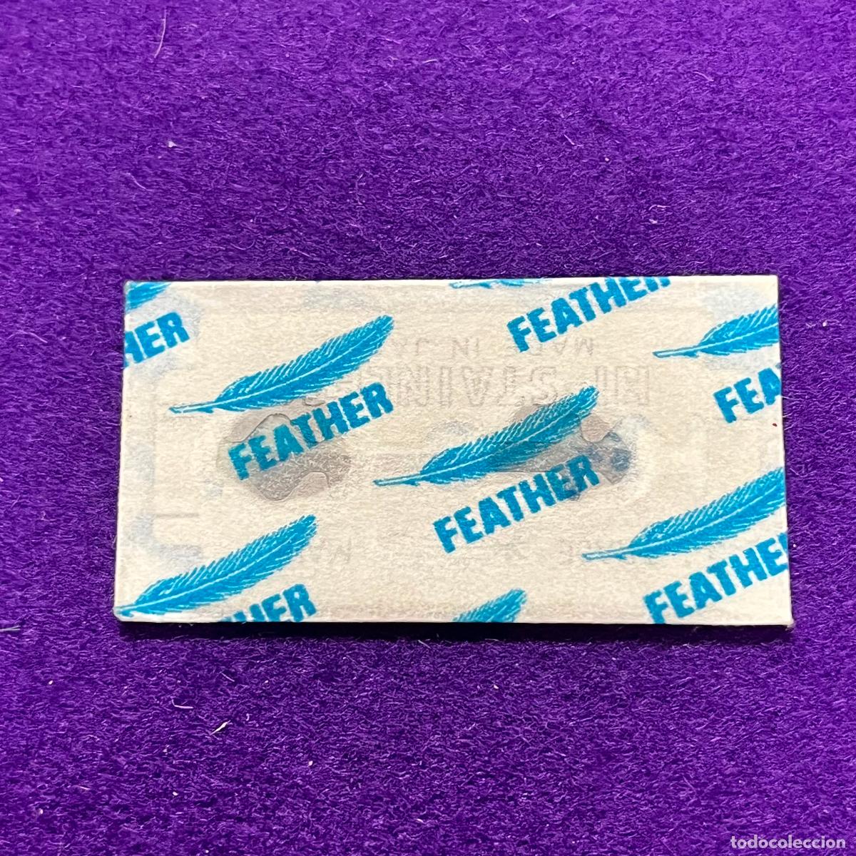 Antiquit&auml;ten: FUNDA Y HOJA DE CUCHILLA DE AFEITAR. FEATHER.