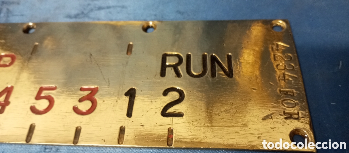 Antig&uuml;edades: Placa original de barco en lat&oacute;n - Foto 5