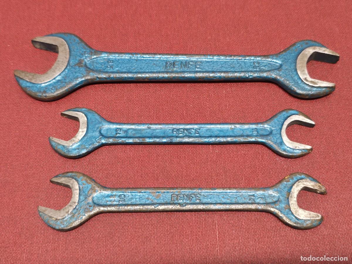 Antiques: Lote de 3 llaves fijas vintage RENFE