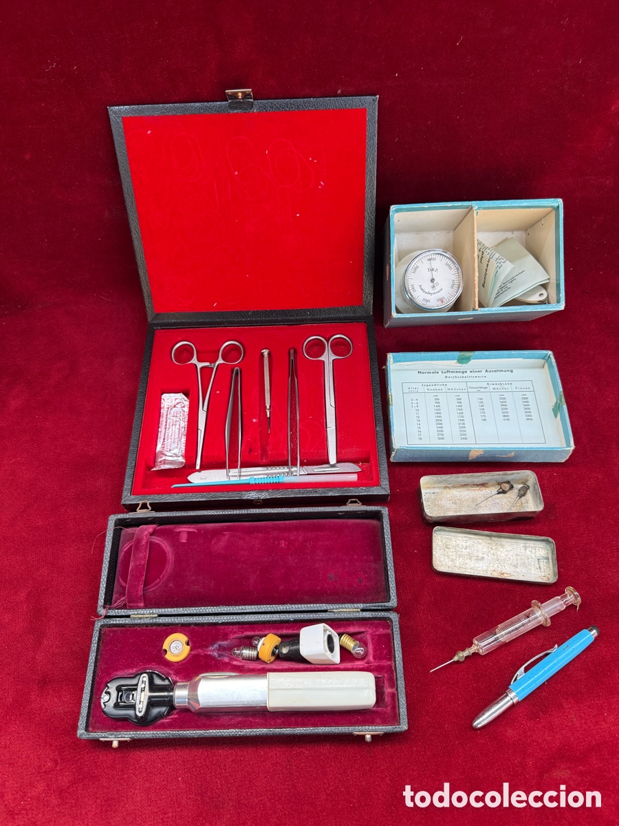 Antiques: Gran lote de ustensillos medicos antiguos!