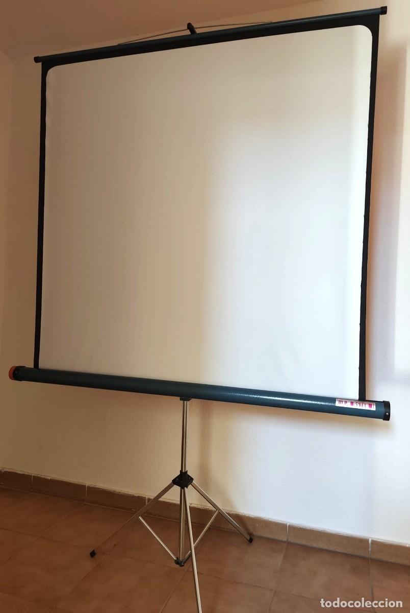 Antiques: Pantalla para proyectar diapositivas o pel&iacute;culas. Marca: M.P. ASTER