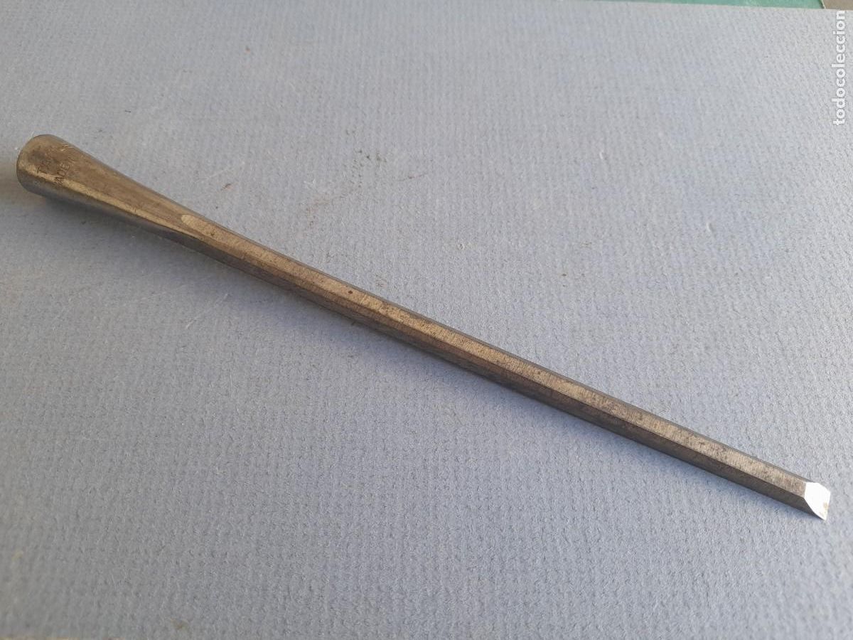 Antig&uuml;edades: Formon sin mango, Stanley USA, corte 6mm, largo 20cm aprox - Foto 1
