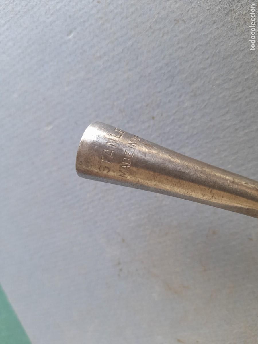 Antig&uuml;edades: Formon sin mango, Stanley USA, corte 6mm, largo 20cm aprox - Foto 2