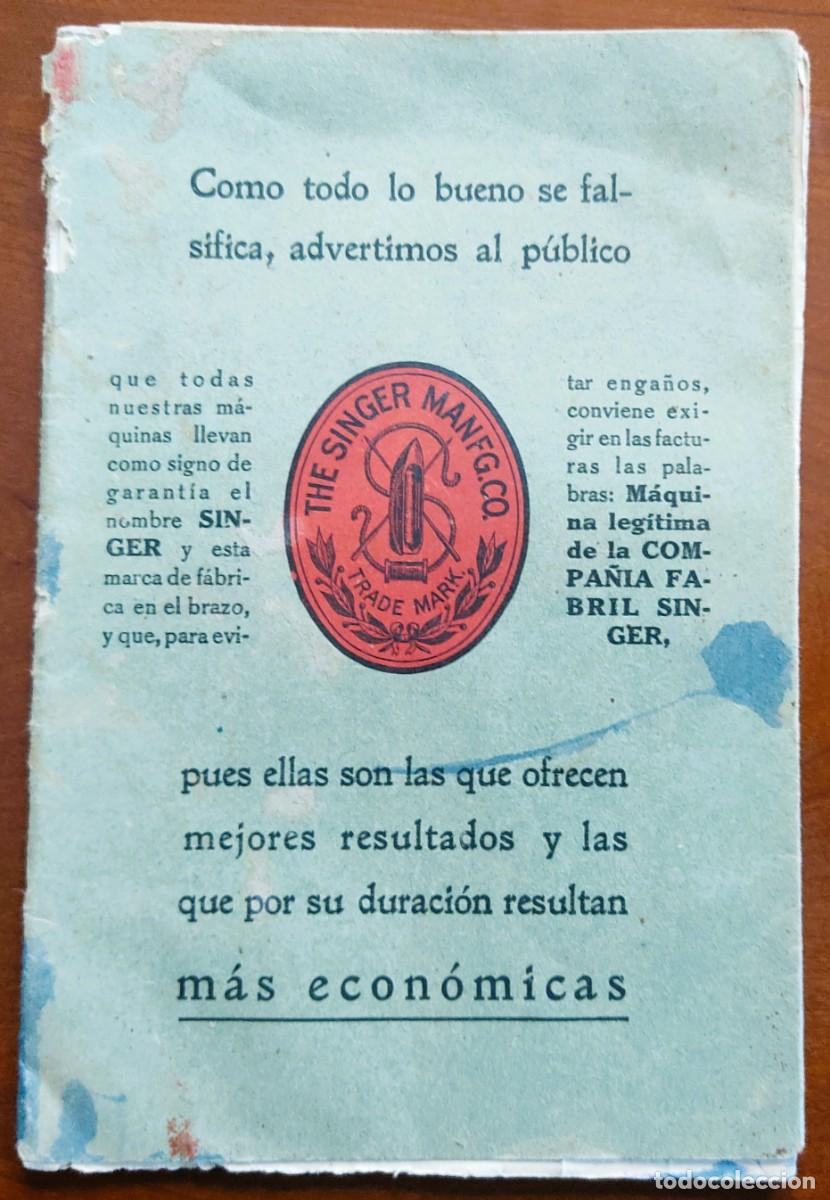 Antiquit&eacute;s: CAT&Aacute;LOGO M&Aacute;QUINAS SINGER PARA COSER USO DE FAMILIAS Y TODA CLASE DE INDUSTRIAS A&Ntilde;O 1921