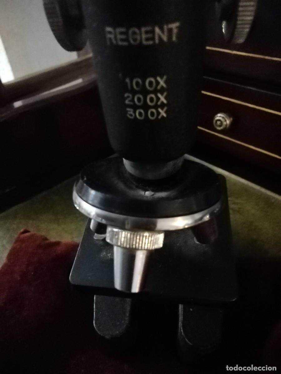 Antig&uuml;edades: *ANTIGUO MICROSCOPIO REGENT. (Rf:V/.) - Foto 2
