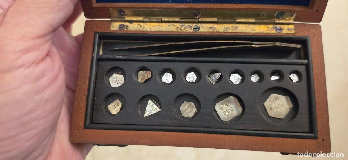 Antig&uuml;edades: Precioso conjunto de pesas de precisi&oacute;n lujo - Foto 2
