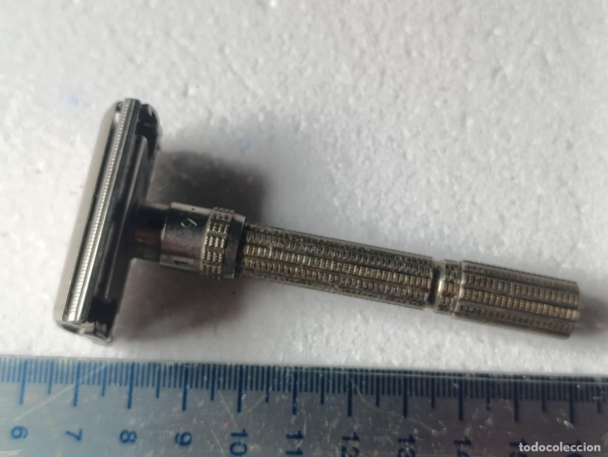 Antiquit&eacute;s: MAQUINILLA DE AFEITAR GILLETTE L- 4 - MADE U.S.A. - USADA