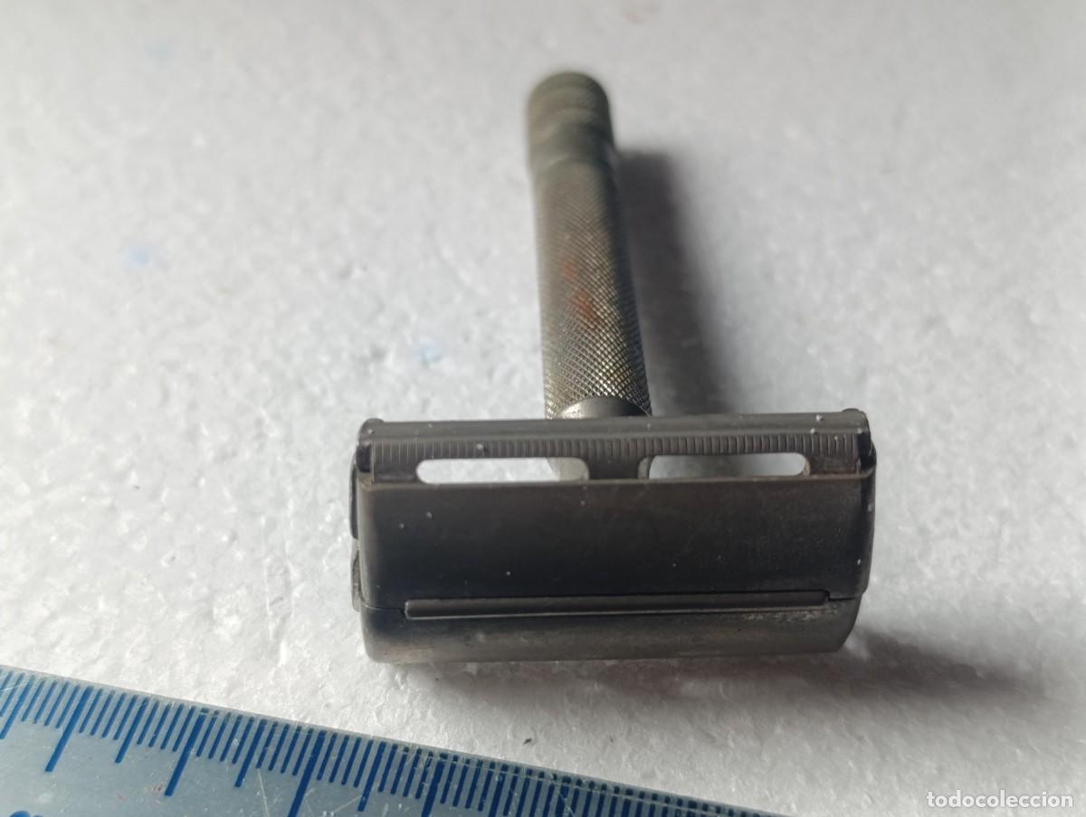 Antig&uuml;edades: MAQUINILLA DE AFEITAR GILLETTE - REG. U.S. - USADA - Foto 2