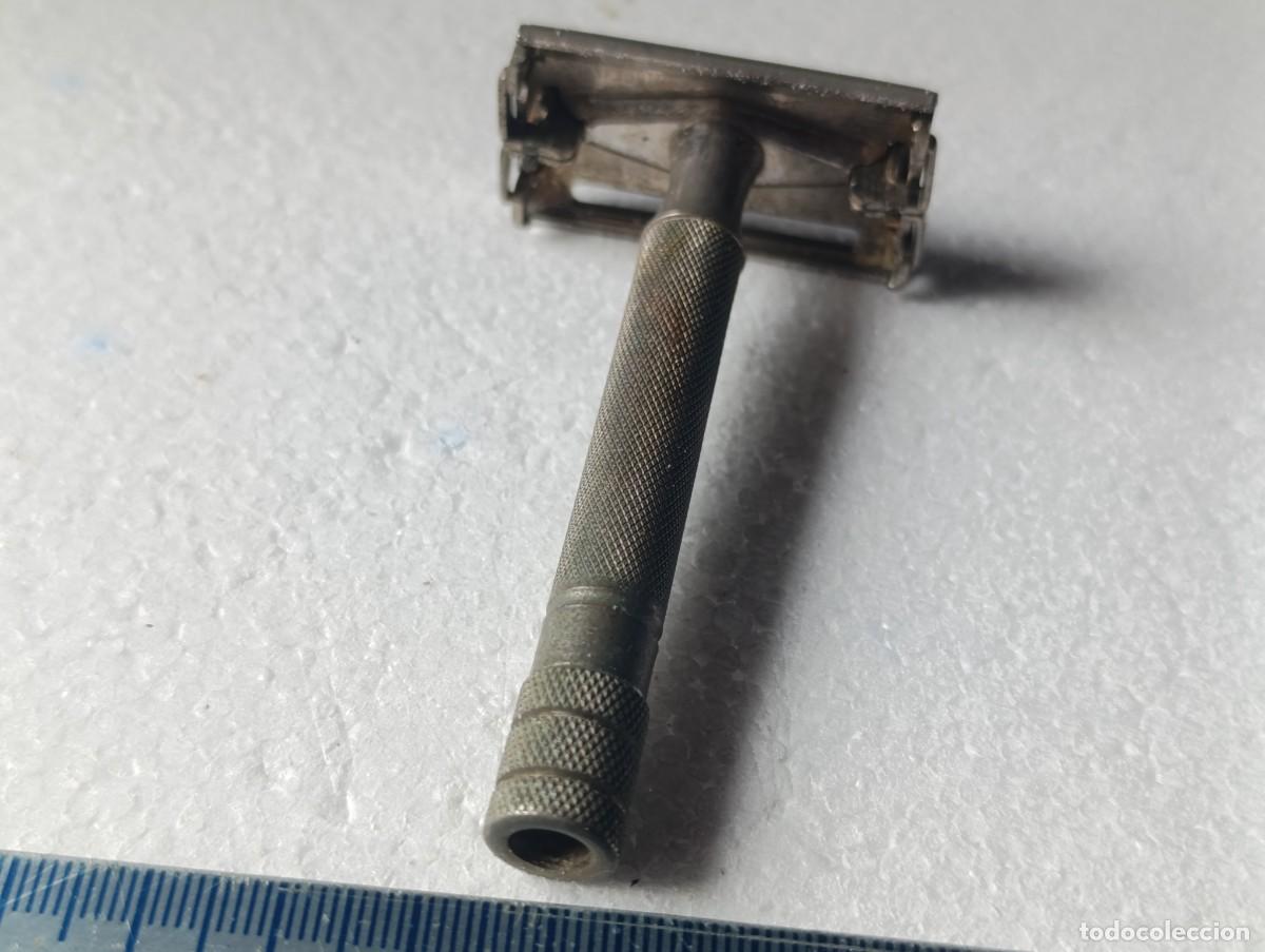 Antig&uuml;edades: MAQUINILLA DE AFEITAR GILLETTE - REG. U.S. - USADA - Foto 4